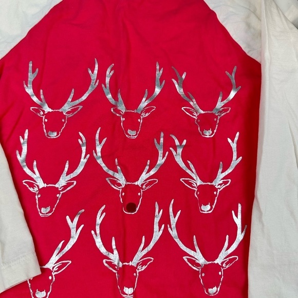 Mini Boden Cotton long sleeve tee, silver deer print, size 6-7Y - Picture 6 of 11